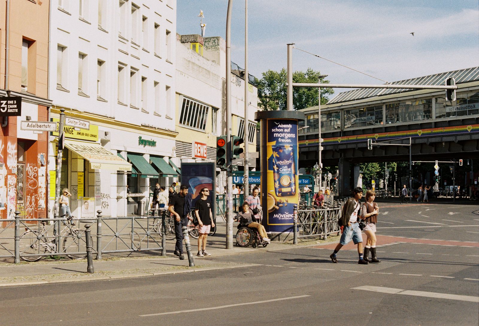 Adalbertstrasse at Kottbusser Tor, under the U-Bahn viaduct