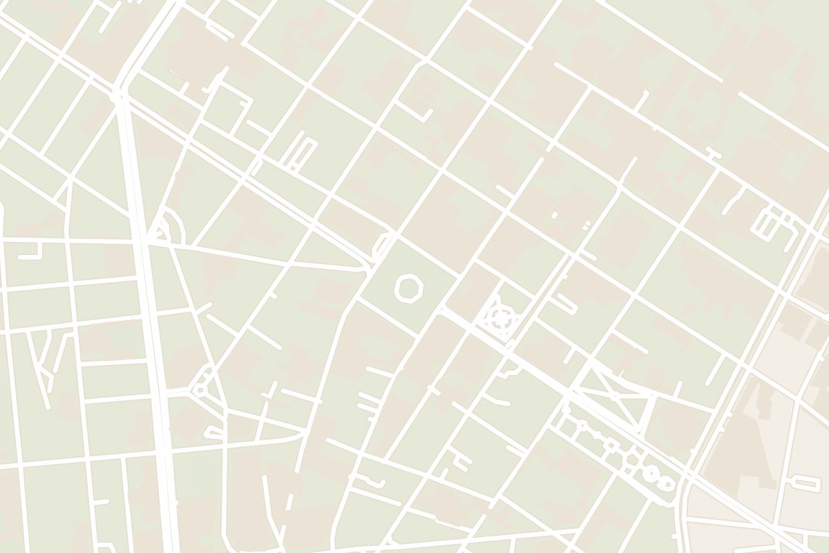 Map showing where Plaza San Martín is
