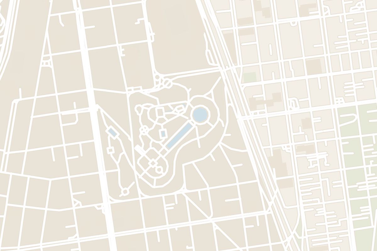 Map showing where Circuito Mágico del Agua is