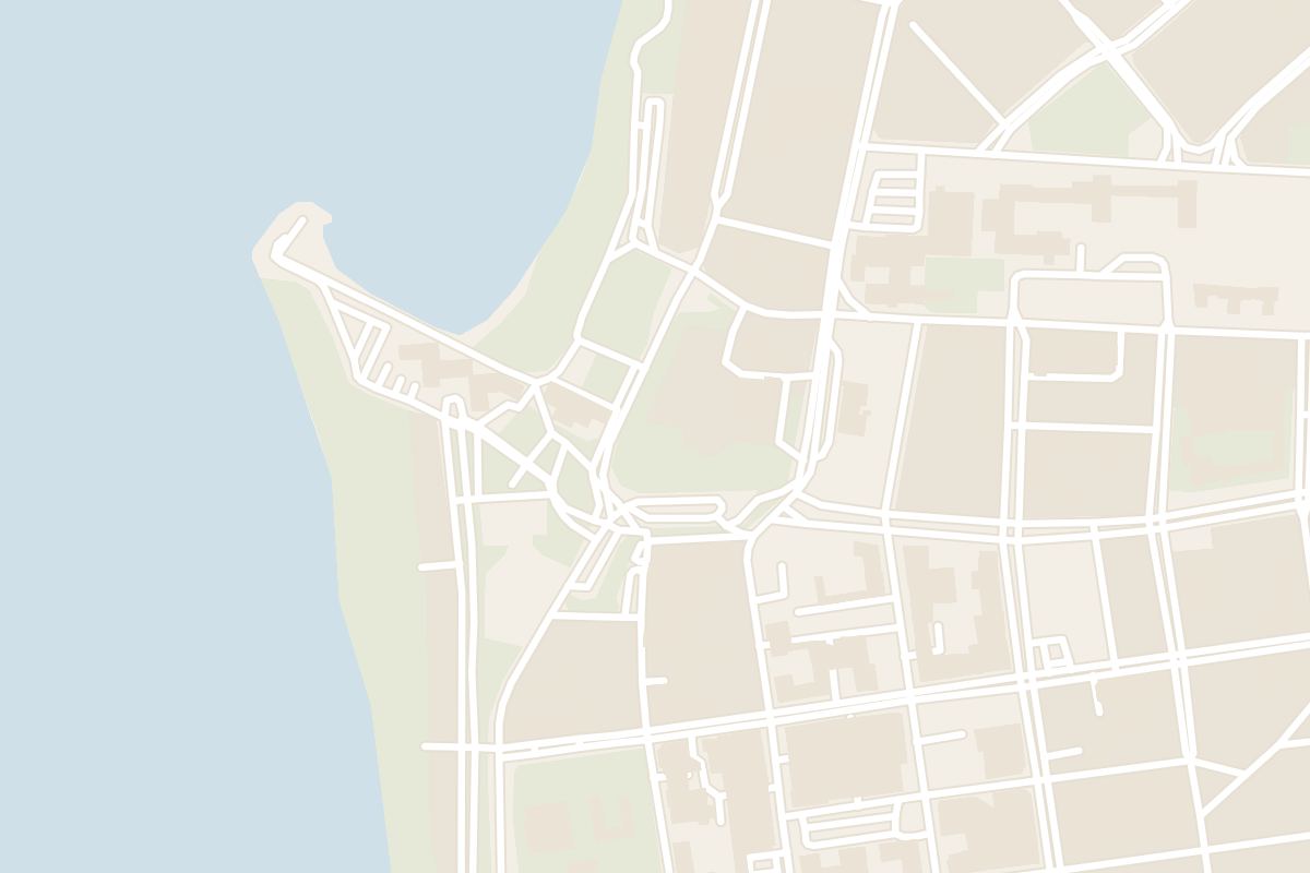 Map showing where Swakopmund Lighthouse is