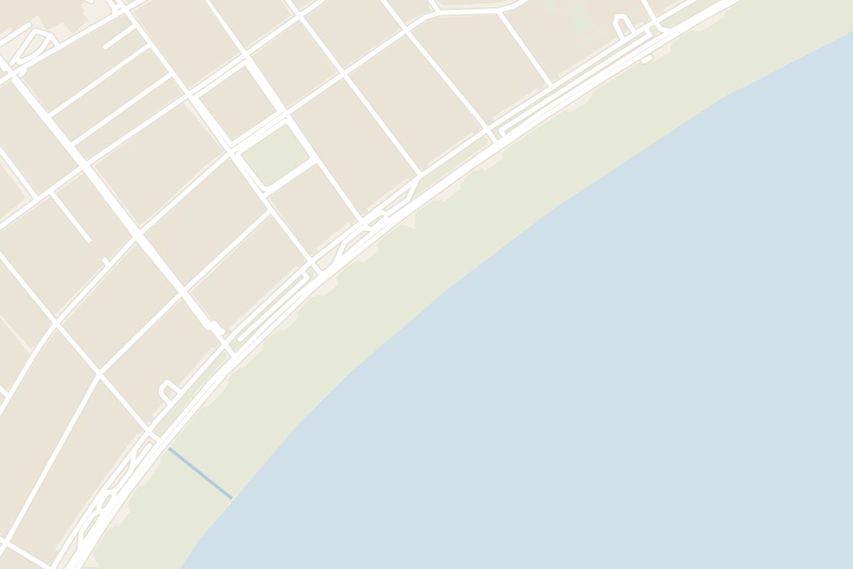 Map showing where Copacabana Beach is