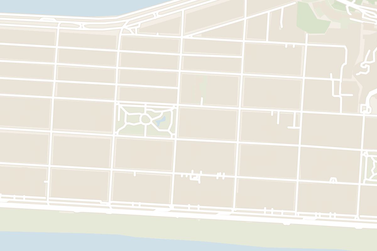 Map showing where Praia de Ipanema is
