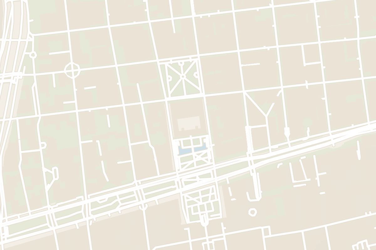 Map showing where Palacio de la Moneda is
