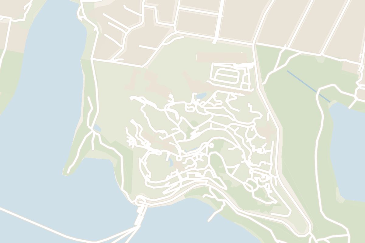 Map showing where Taronga Zoo is