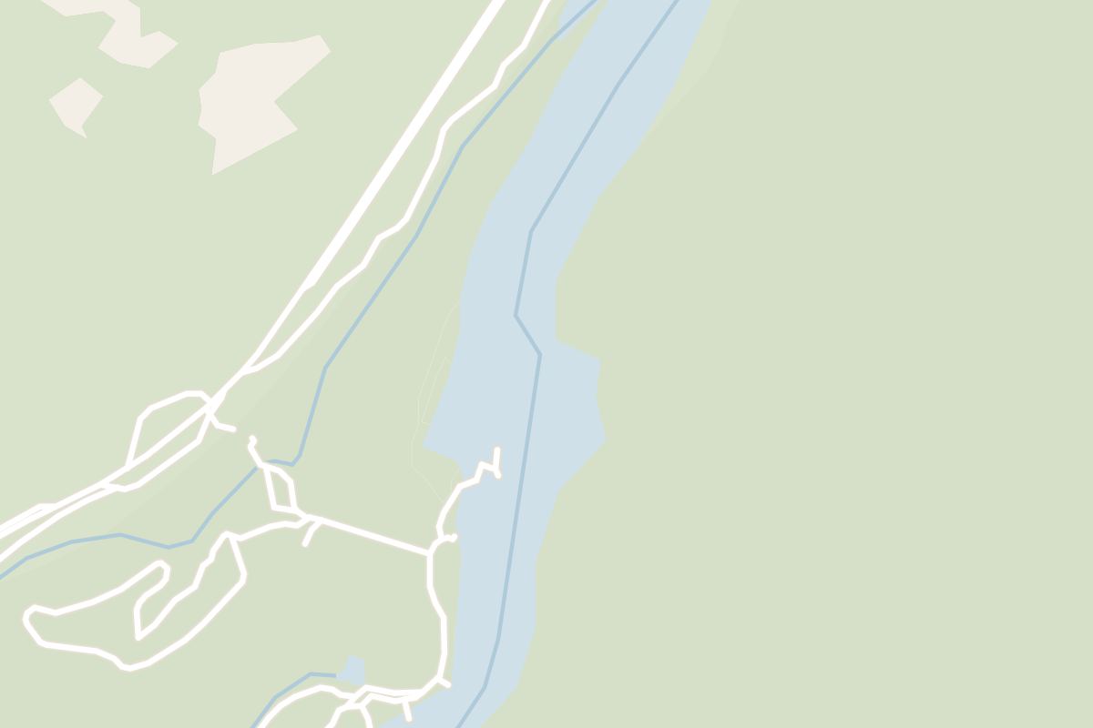 Map showing where Saltos de Petrohué is