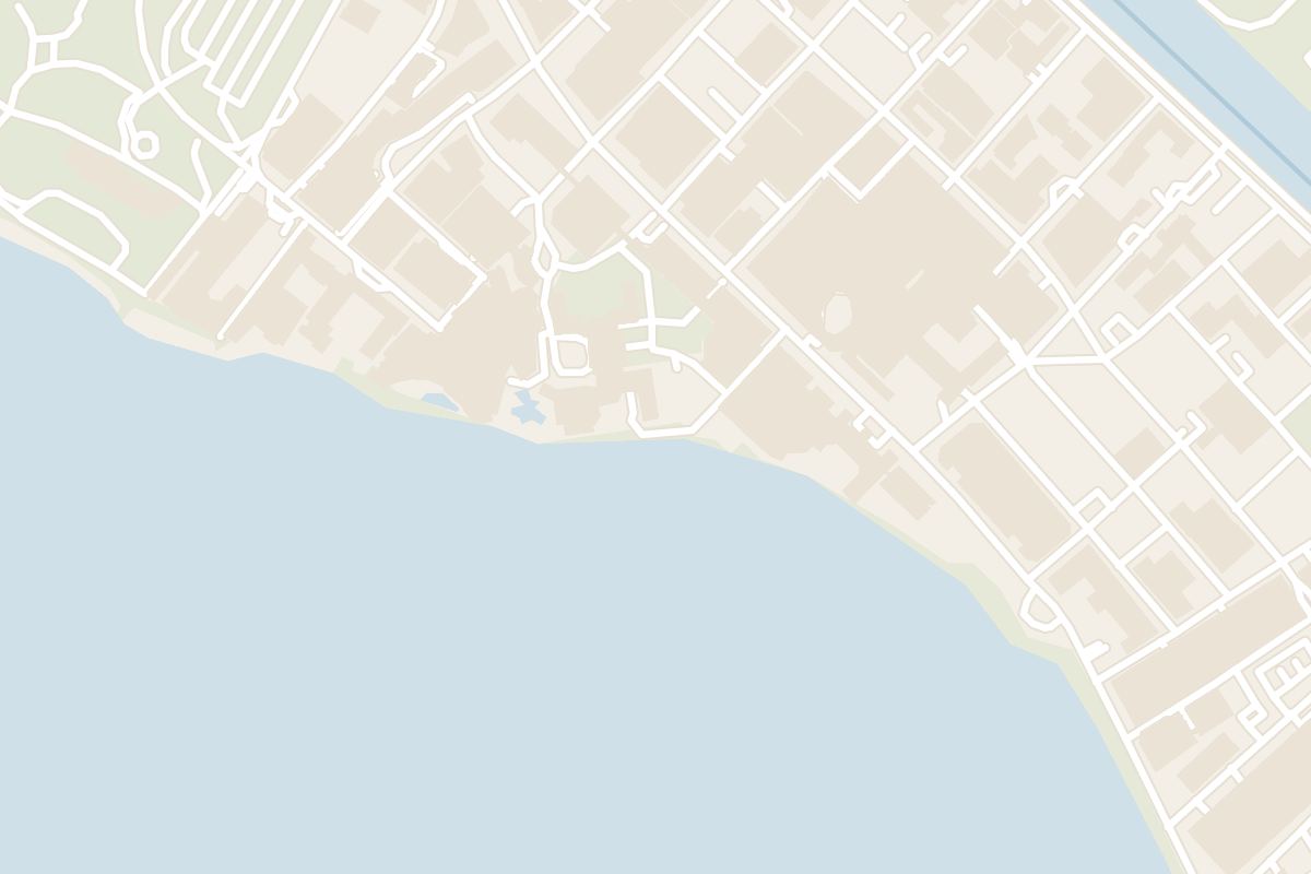 Map showing where Waikiki Beach is