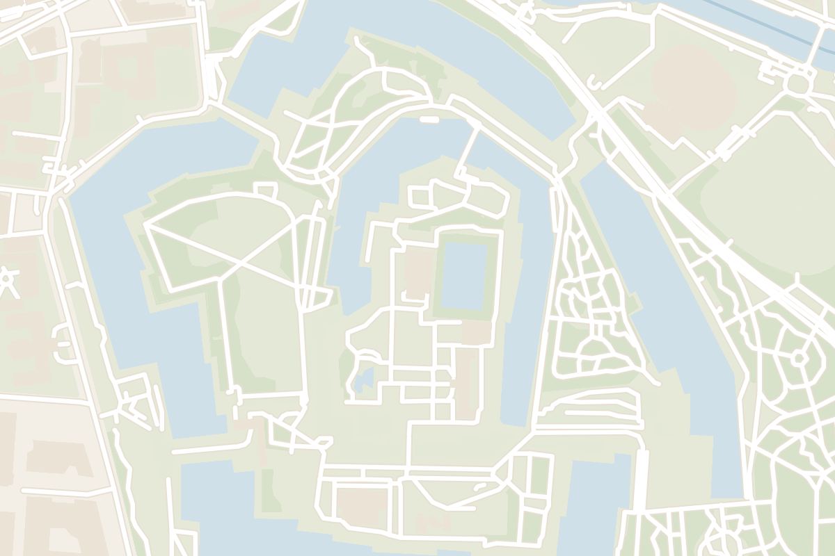 Map showing where Osaka Castle is