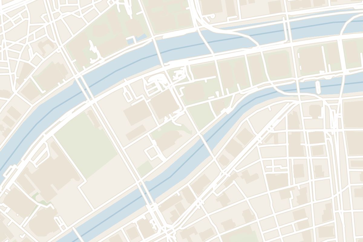 Map showing where National Museum of Art, Osaka is
