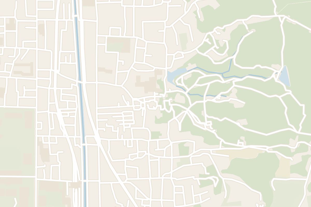 Map showing where Fushimi Inari-taisha is