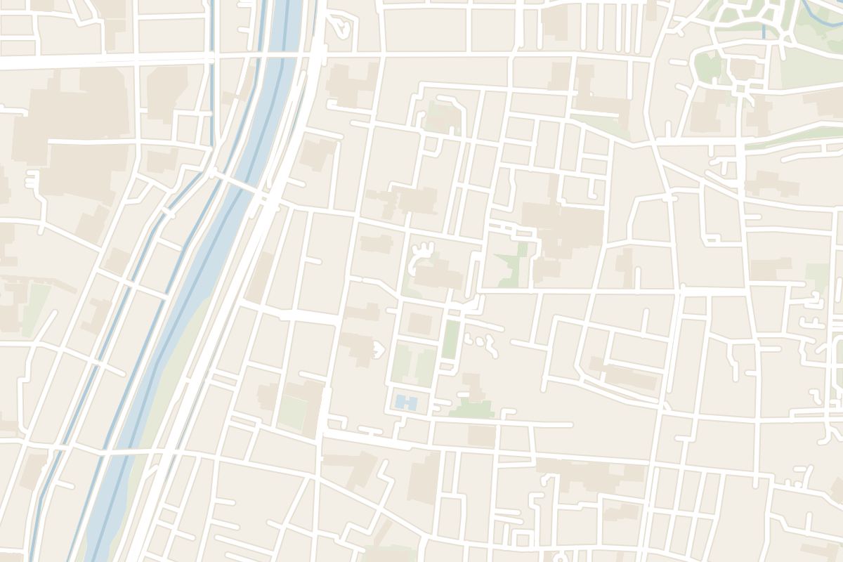 Map showing where Kennin-ji is