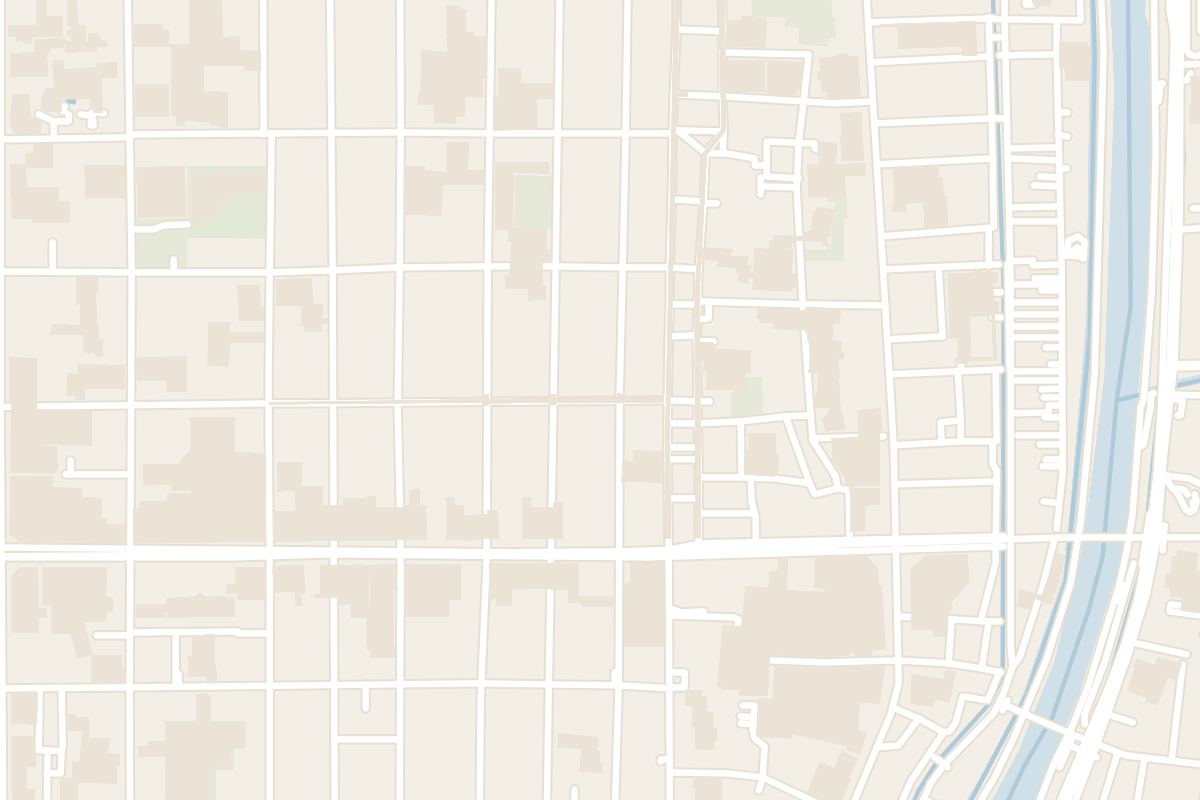 Map showing where Nishiki Market is