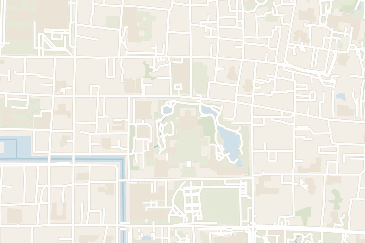 Map showing where Heian Shrine is