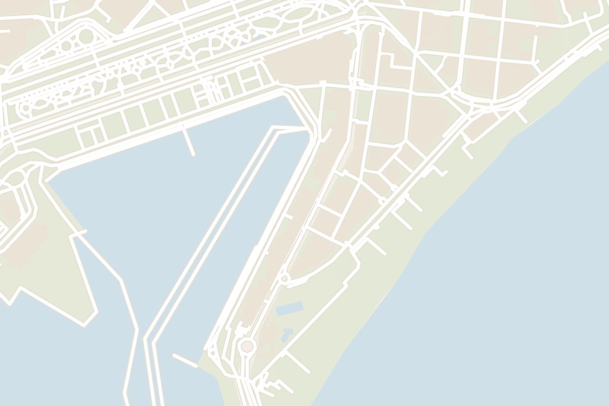 Map showing where Muelle Uno is