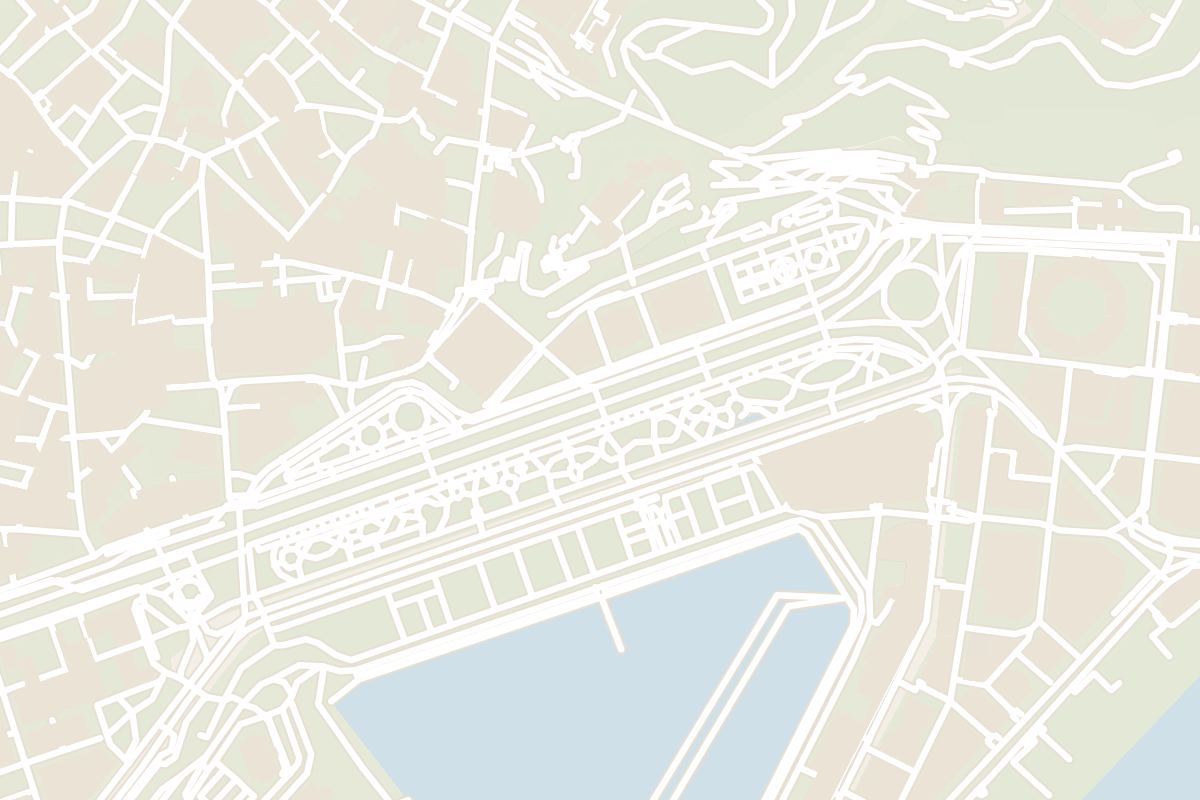 Map showing where Paseo del Parque is