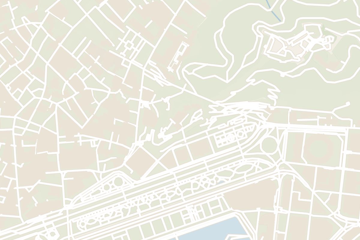 Map showing where Alcazaba of Málaga is