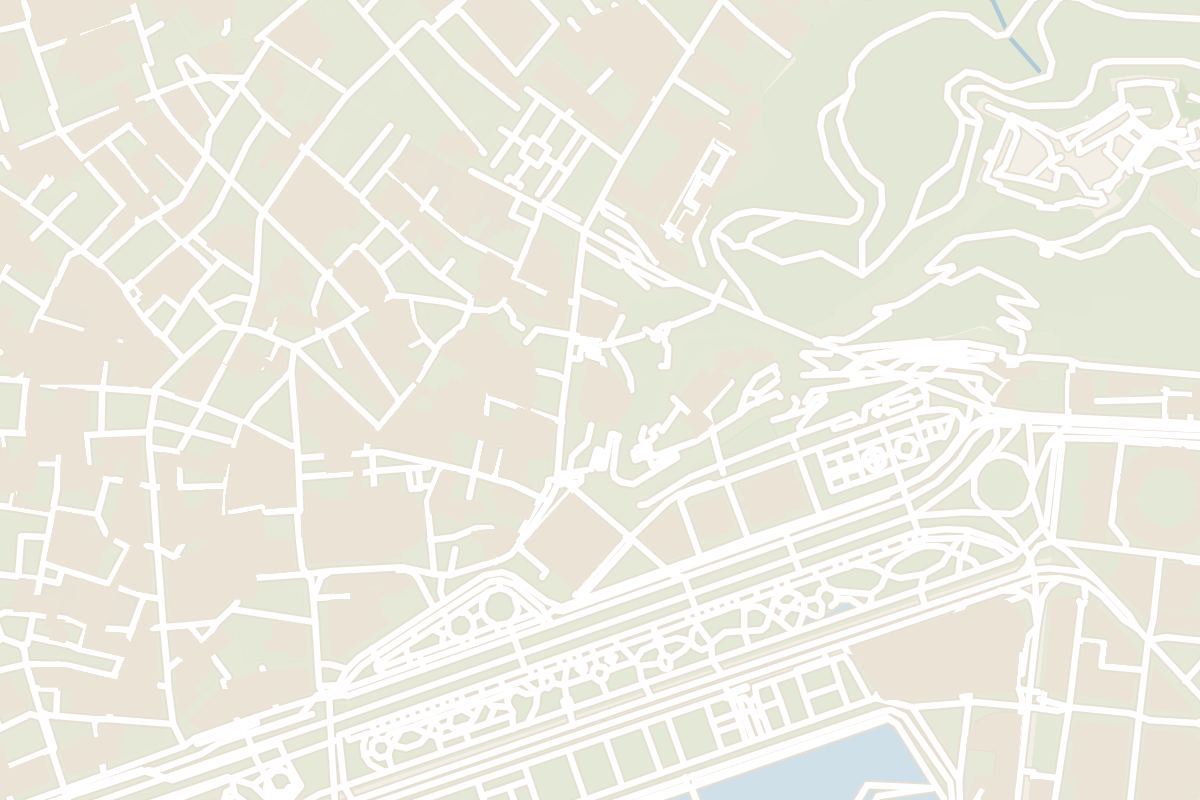 Map showing where Roman Theatre of Málaga is