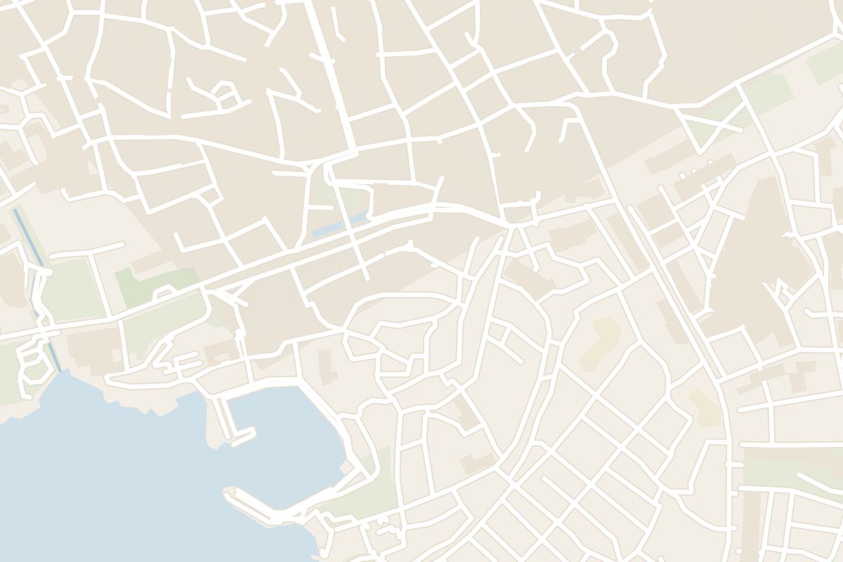 Map showing where Yivli Minaret Mosque is