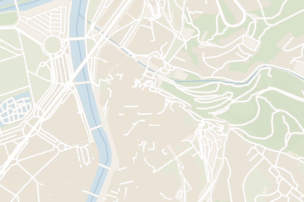 Map showing where Girona Cathedral is