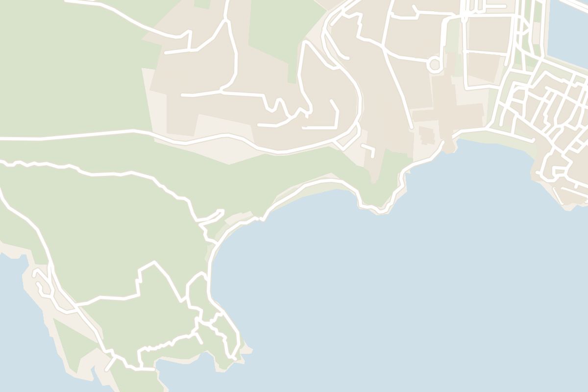 Map showing where Mogren Beach is