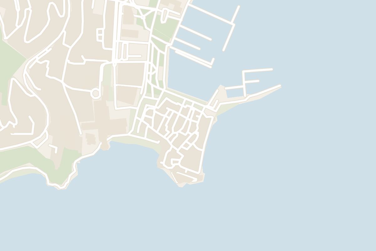 Map showing where Citadel of Budva is
