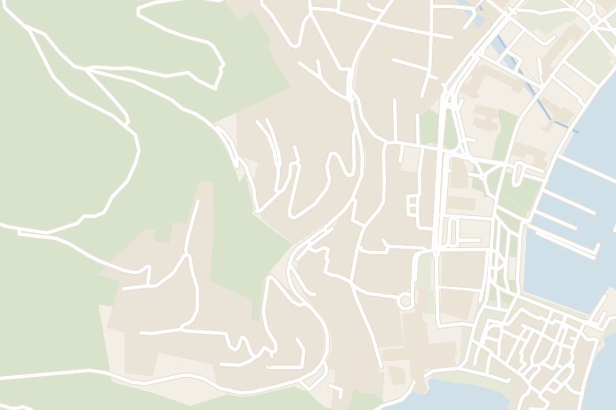 Map showing where Mogren Beach is