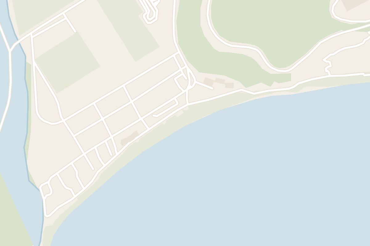 Map showing where Jaz Beach is