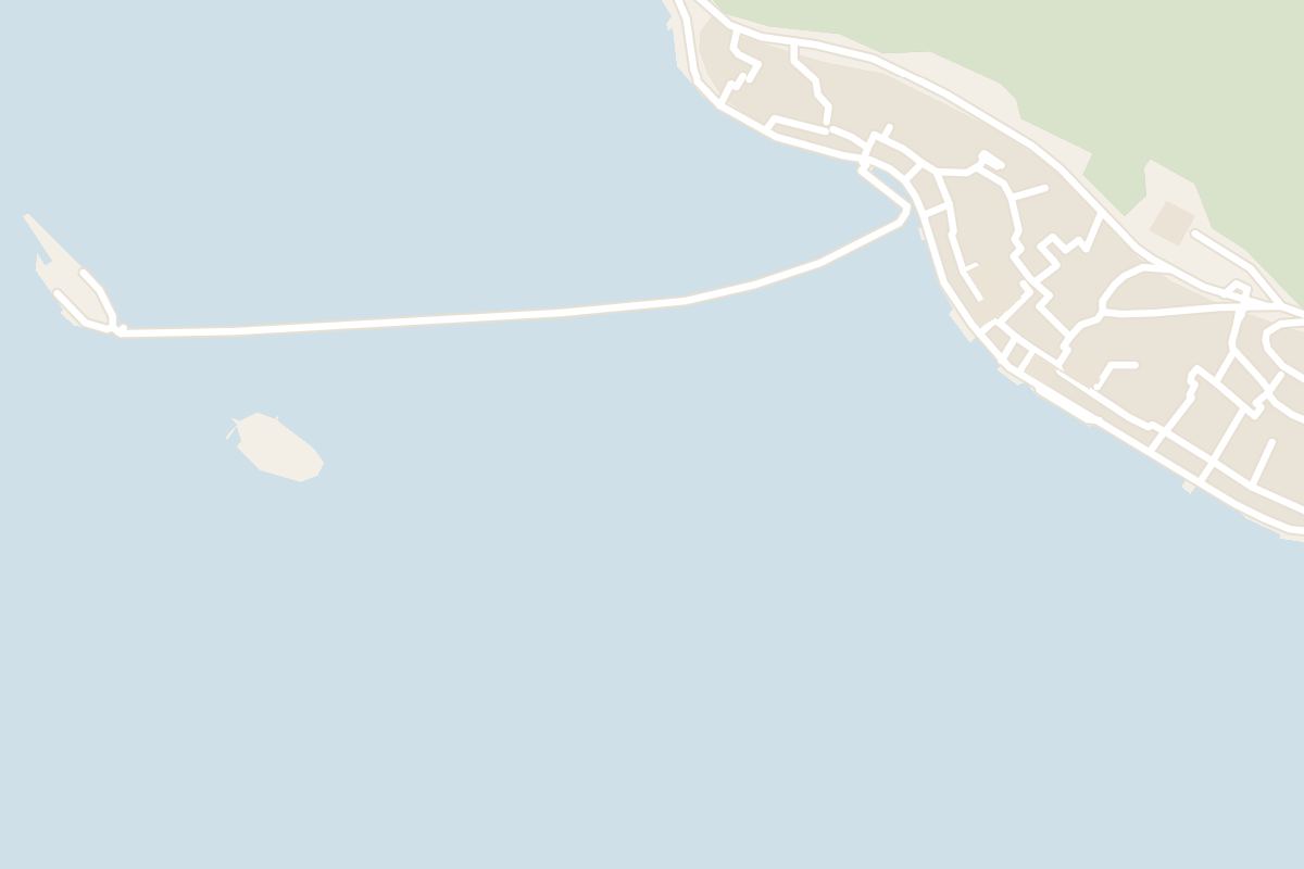 Map showing where St. George's Island Benedictine Monastery is