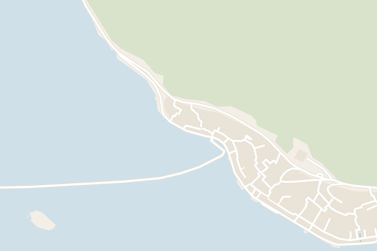 Map showing where Perast Museum (Bujović Palace) is