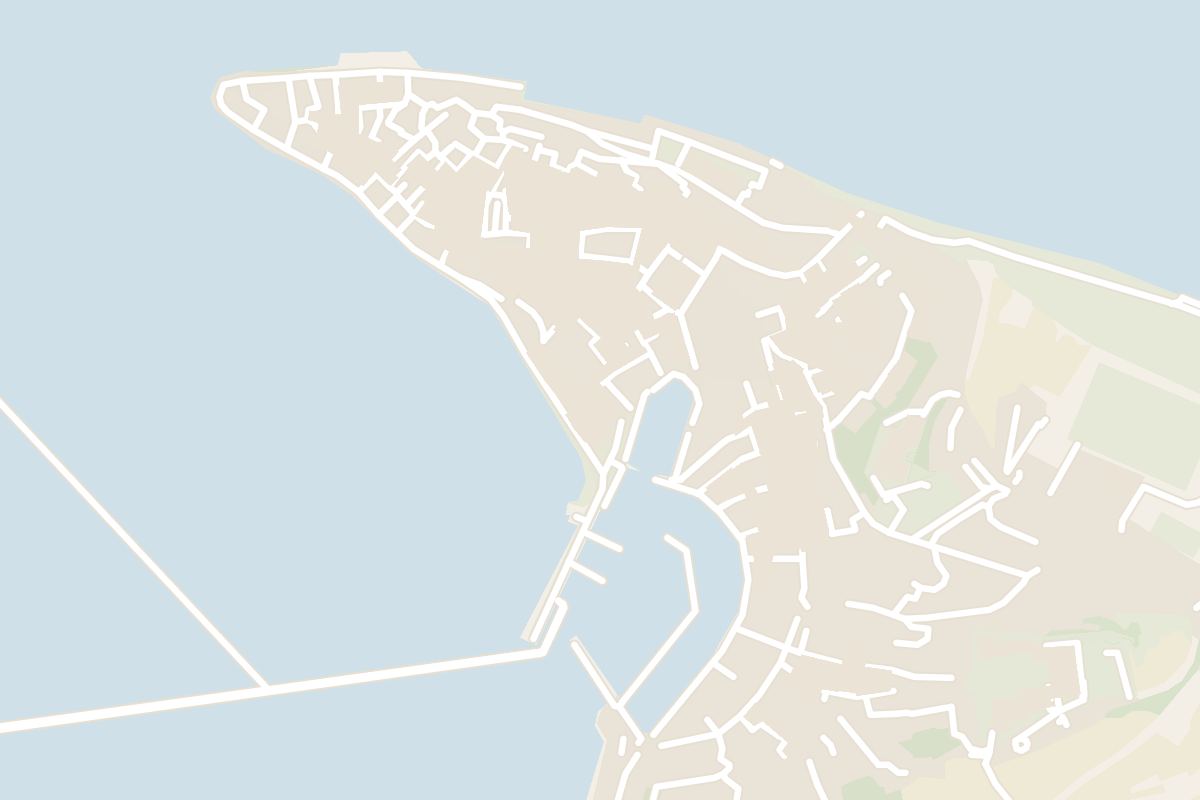 Map showing where Aquarium Piran is