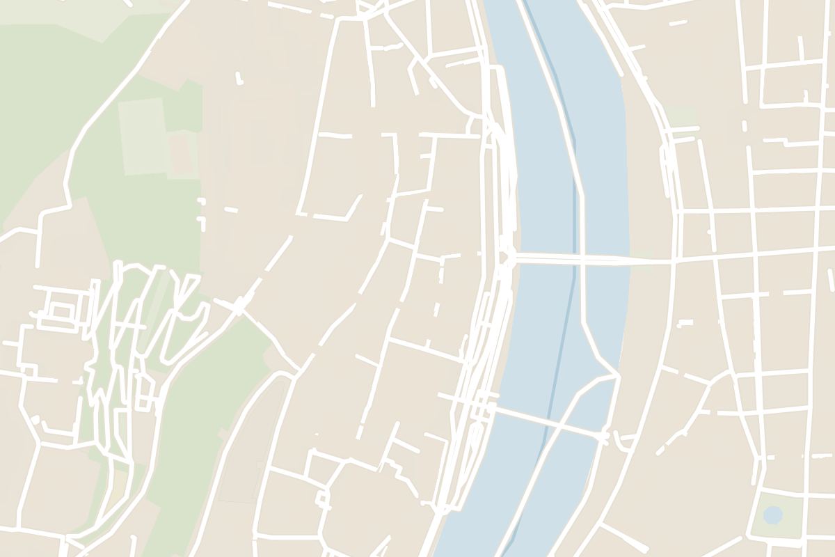 Map showing where Vieux Lyon is