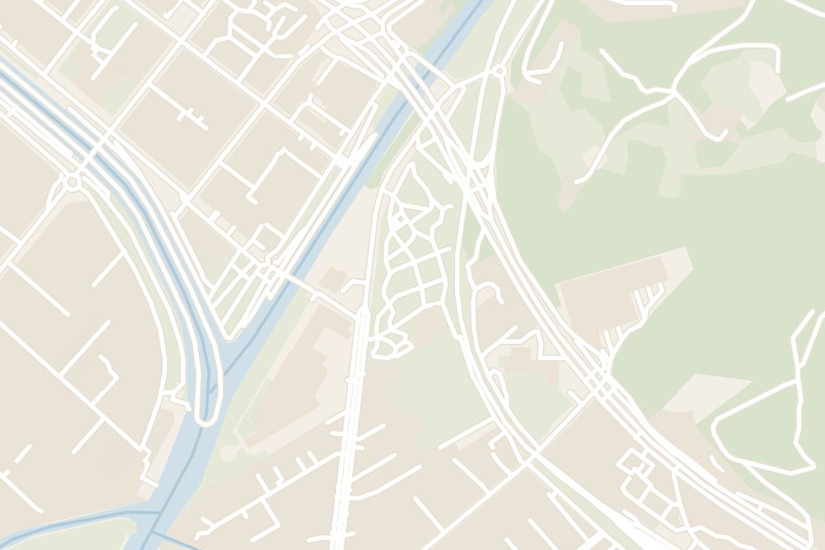 Map showing where Ljubljana Botanical Garden is