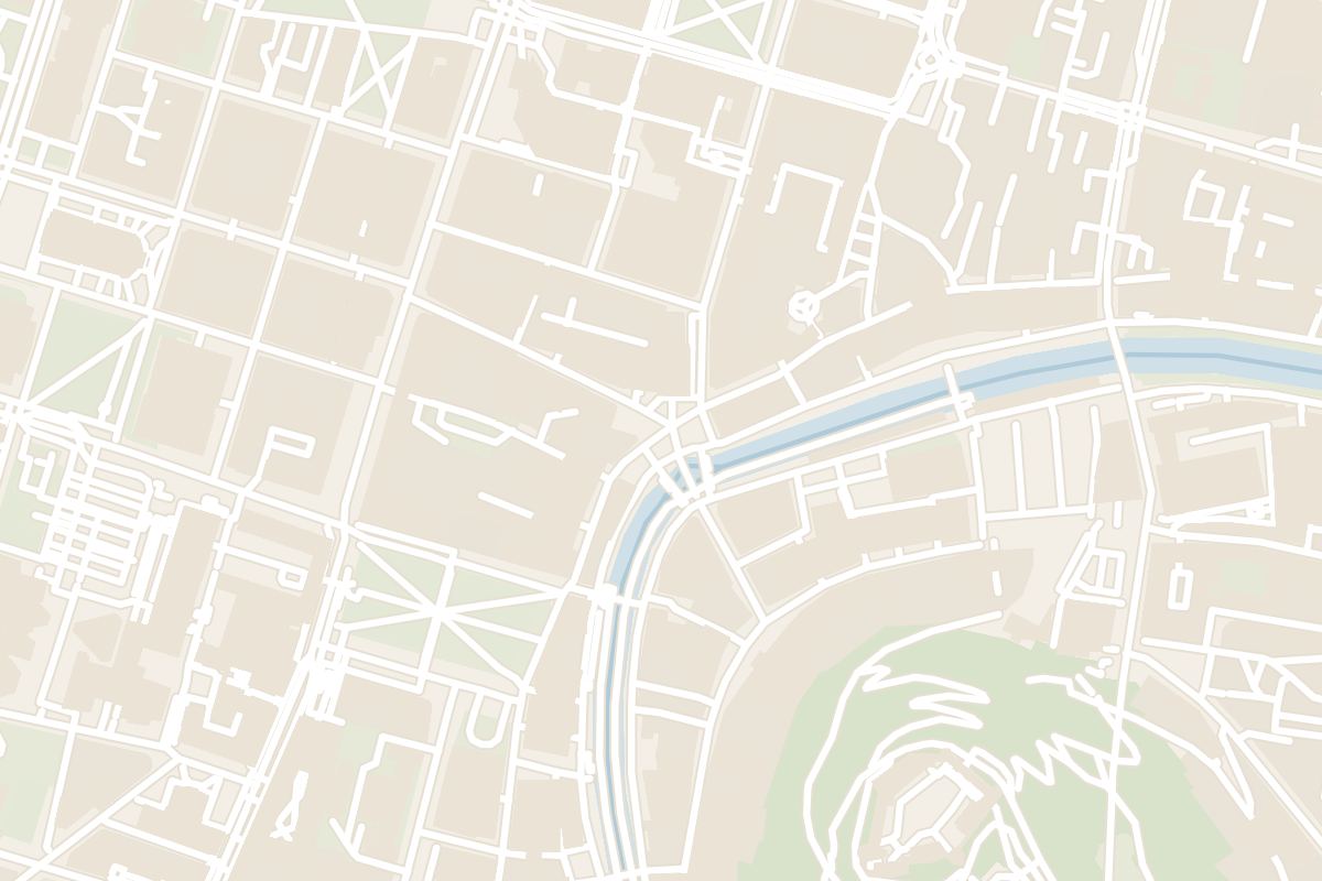 Map showing where Triple Bridge is