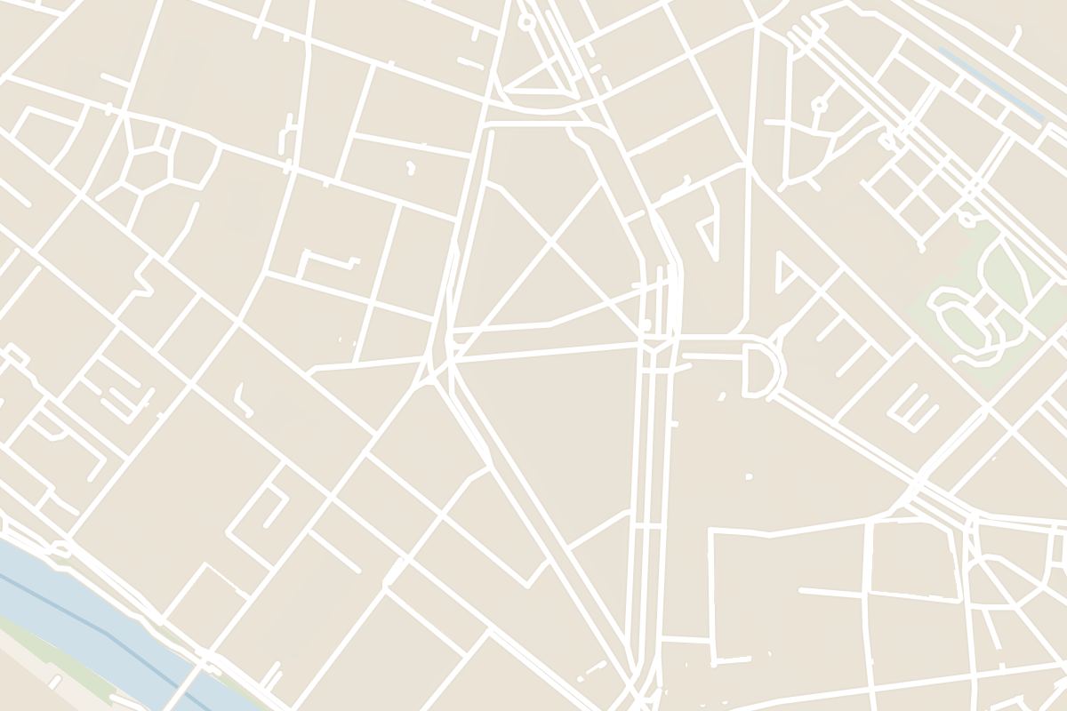Map showing where Plainpalais Flea Market is