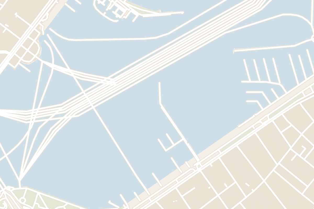 Map showing where Jet d'Eau is