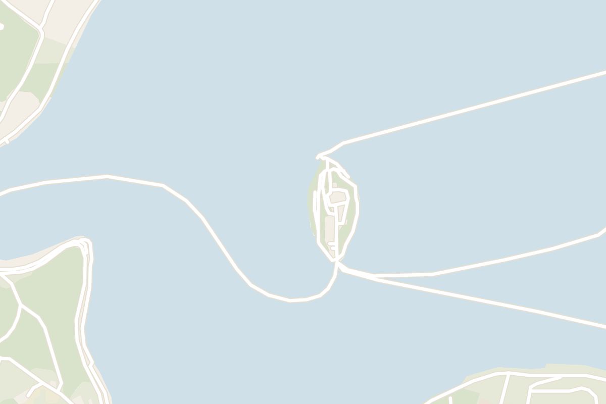 Map showing where Bled Island is