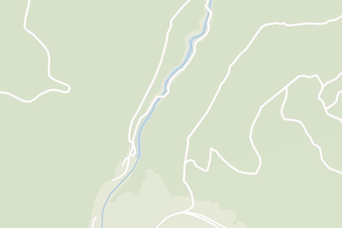 Map showing where Vintgar Gorge is