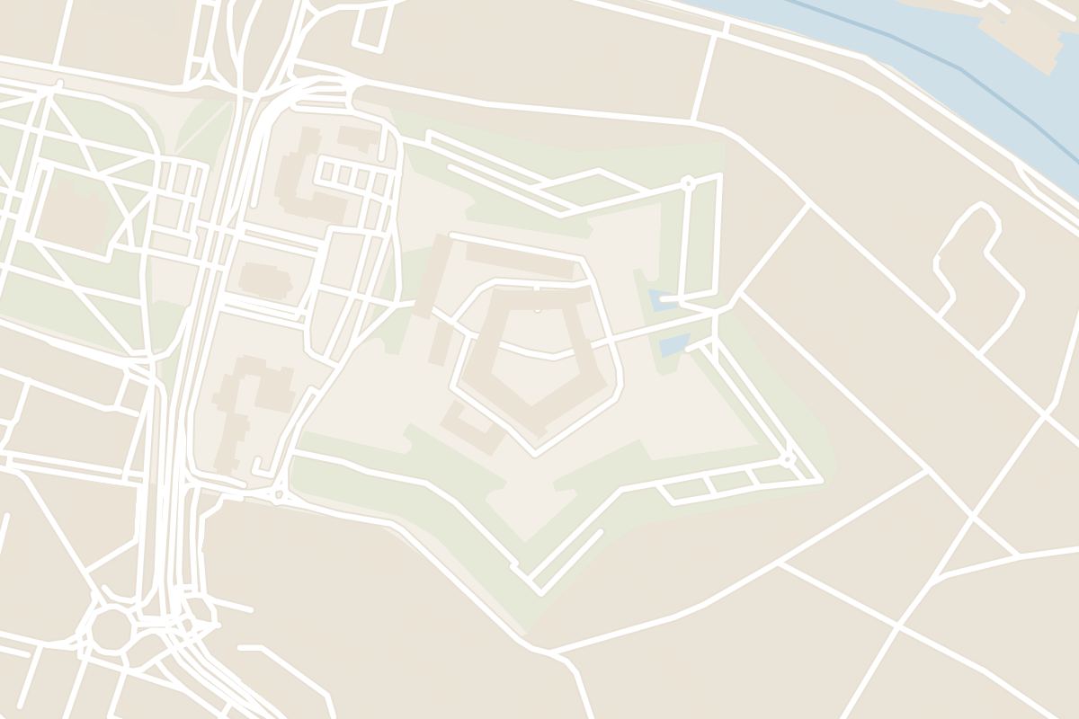 Map showing where Oradea Fortress is