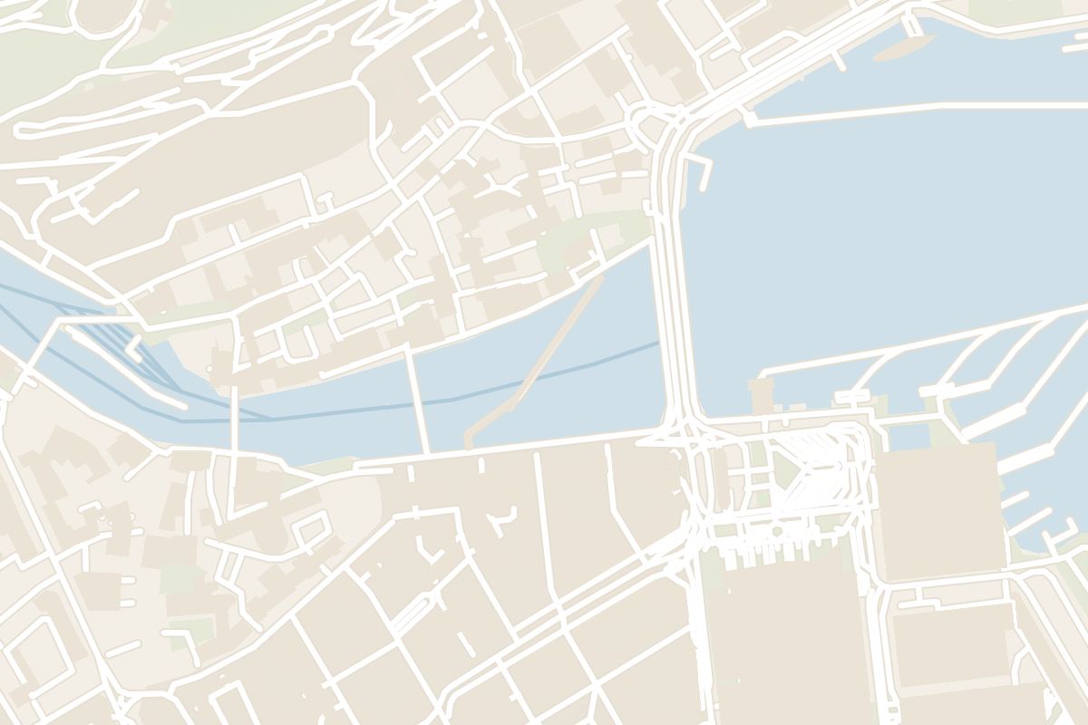 Map showing where Chapel Bridge is