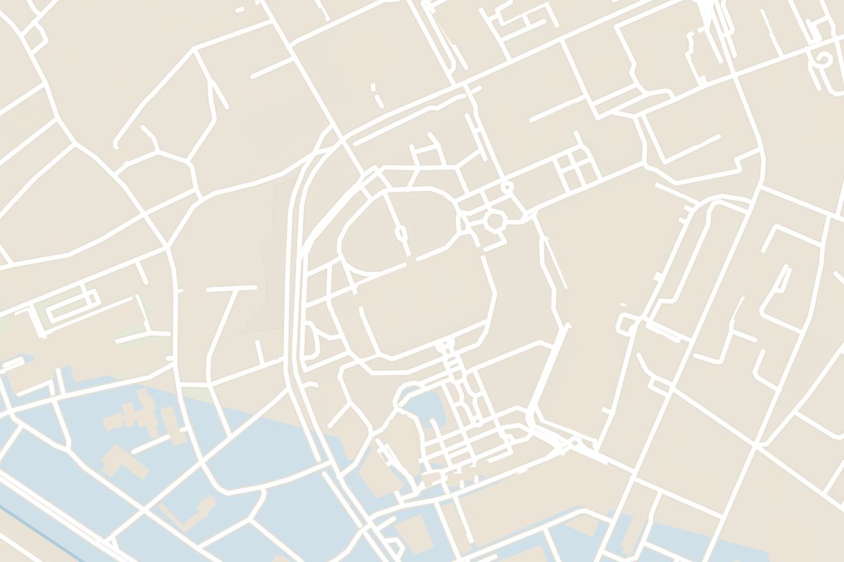 Map showing where Palace of Culture is