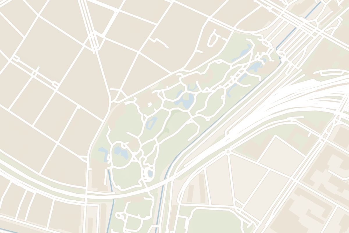 Map showing where Basel Zoo is