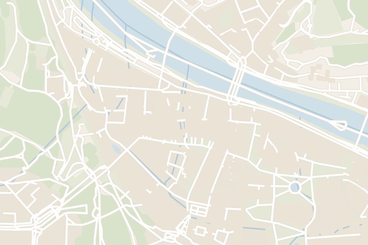 Map showing where Getreidegasse is