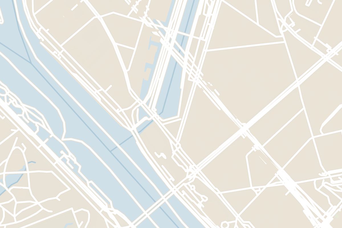 Map showing where Canal Saint-Martin is