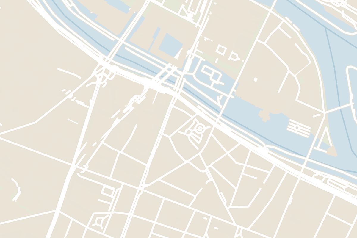Map showing where Shakespeare and Company is