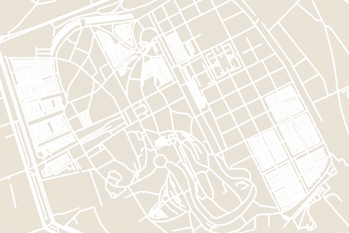 Map showing where Père Lachaise Cemetery is