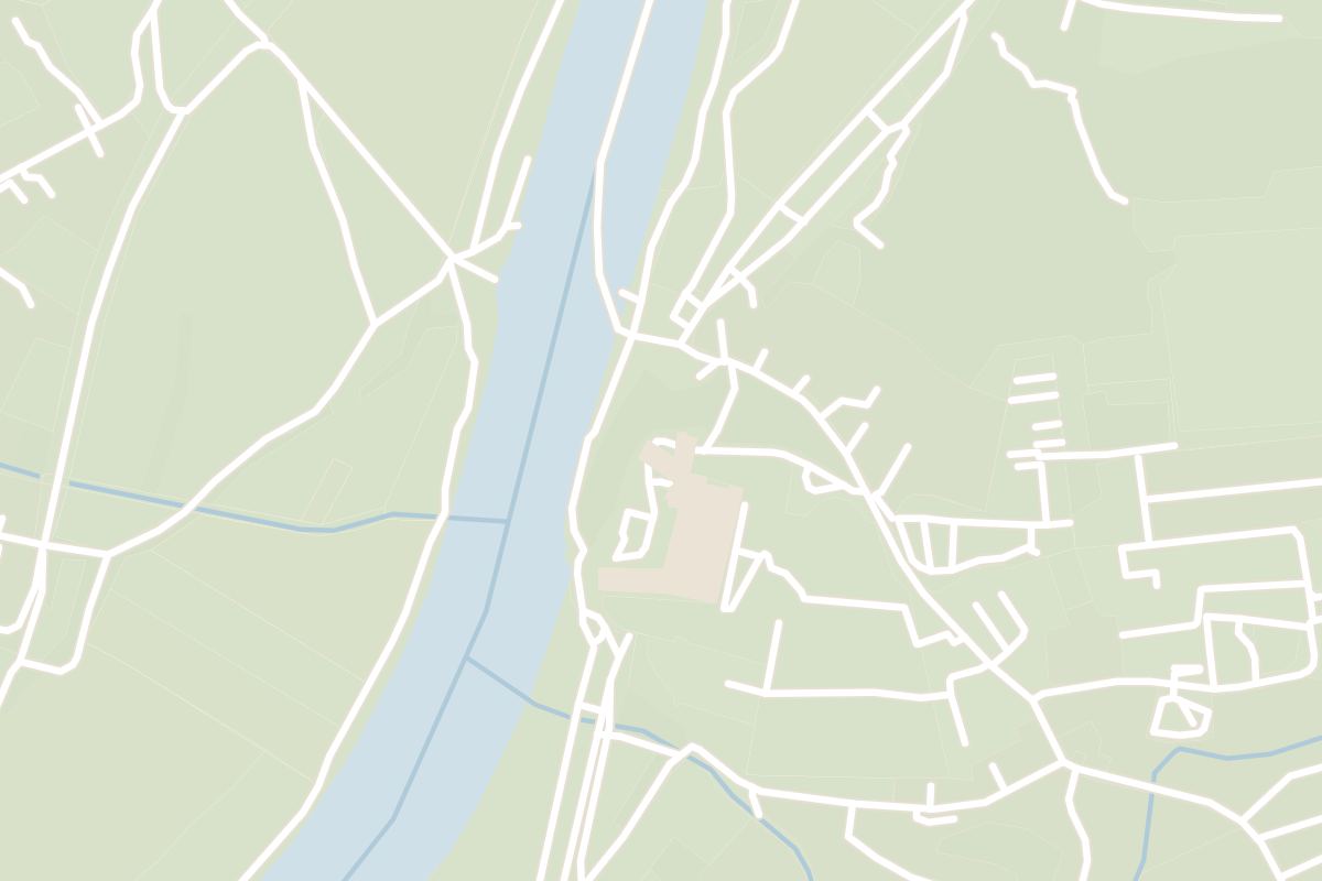 Map showing where Tyniec Abbey is