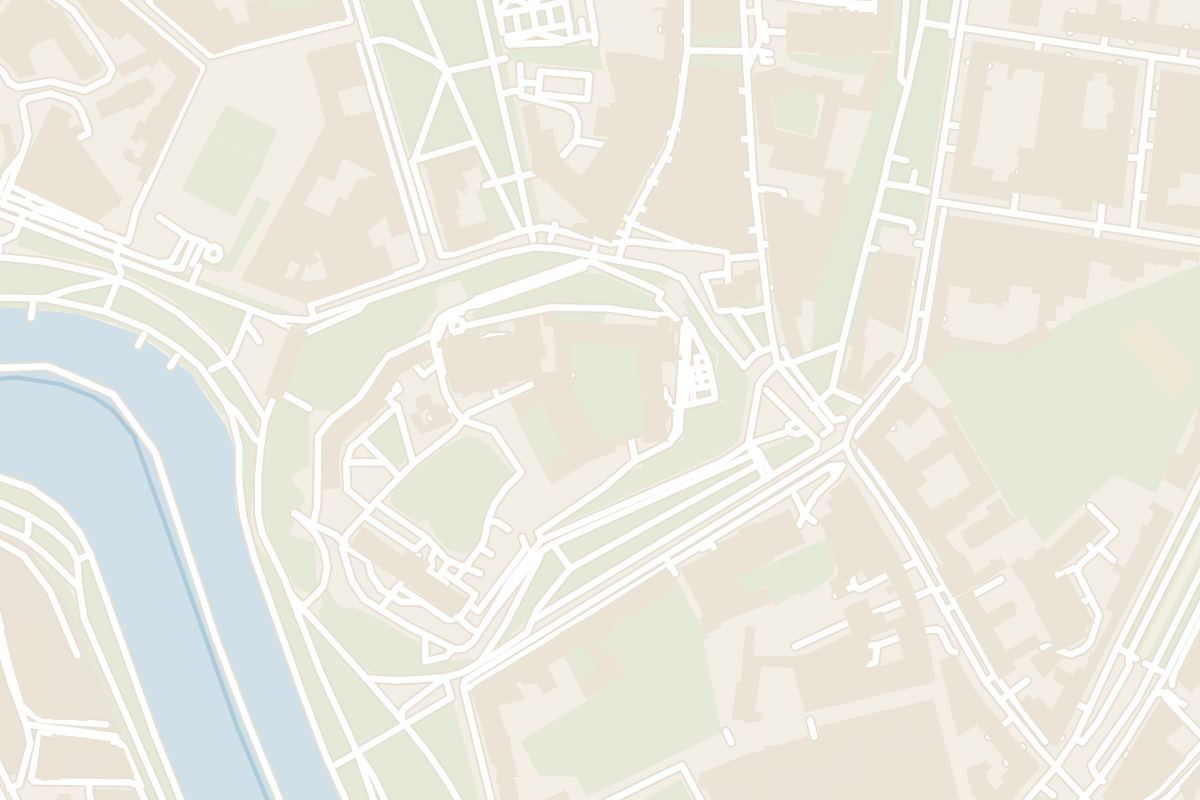 Map showing where Wawel Castle is