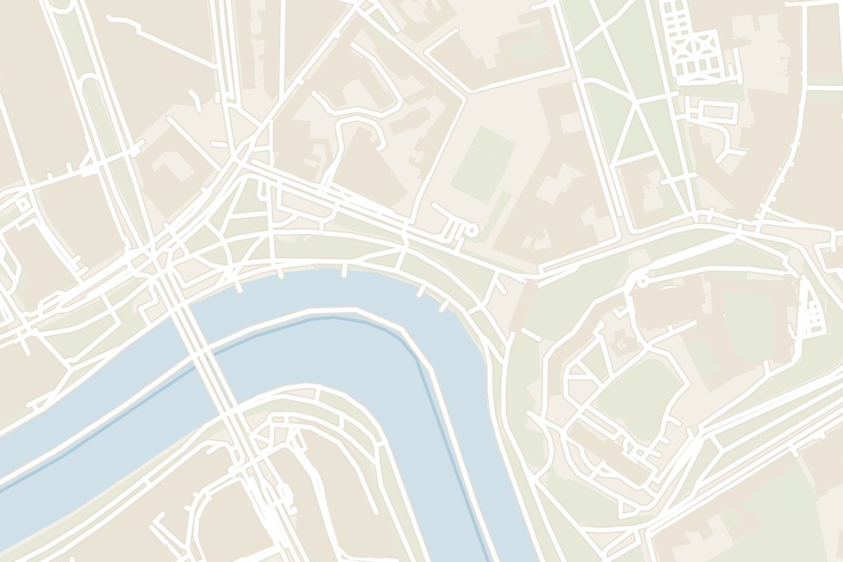 Map showing where Vistula Boulevards is