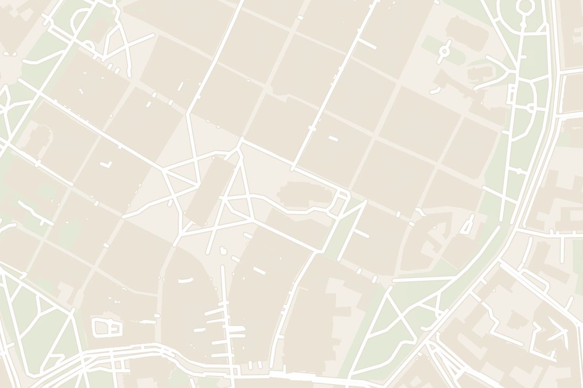 Map showing where St. Mary's Basilica is
