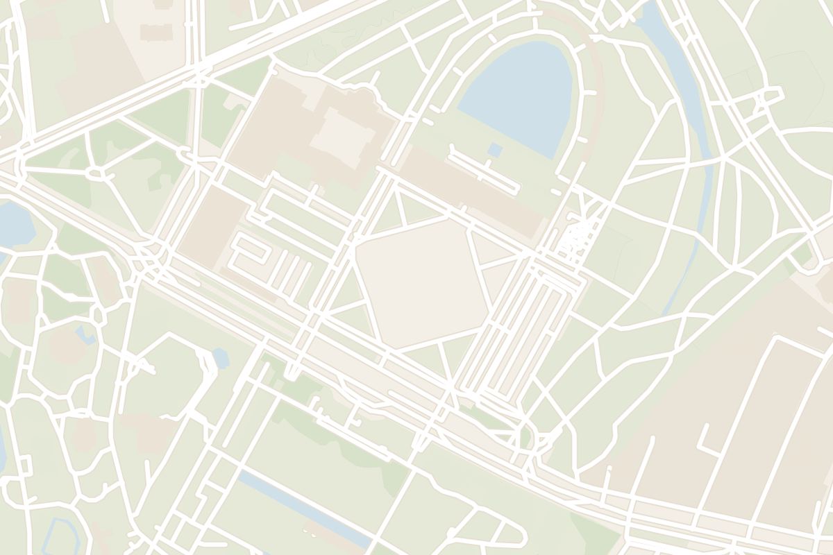 Map showing where Centennial Hall is