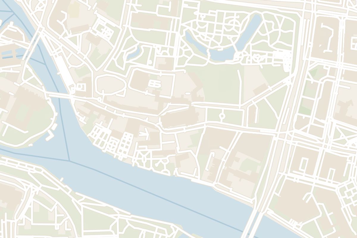 Map showing where Cathedral of St. John the Baptist is